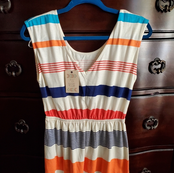 NWT PINK ROSE DRESS - Picture 2 of 2